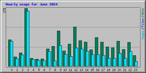 Hourly usage for June 2024